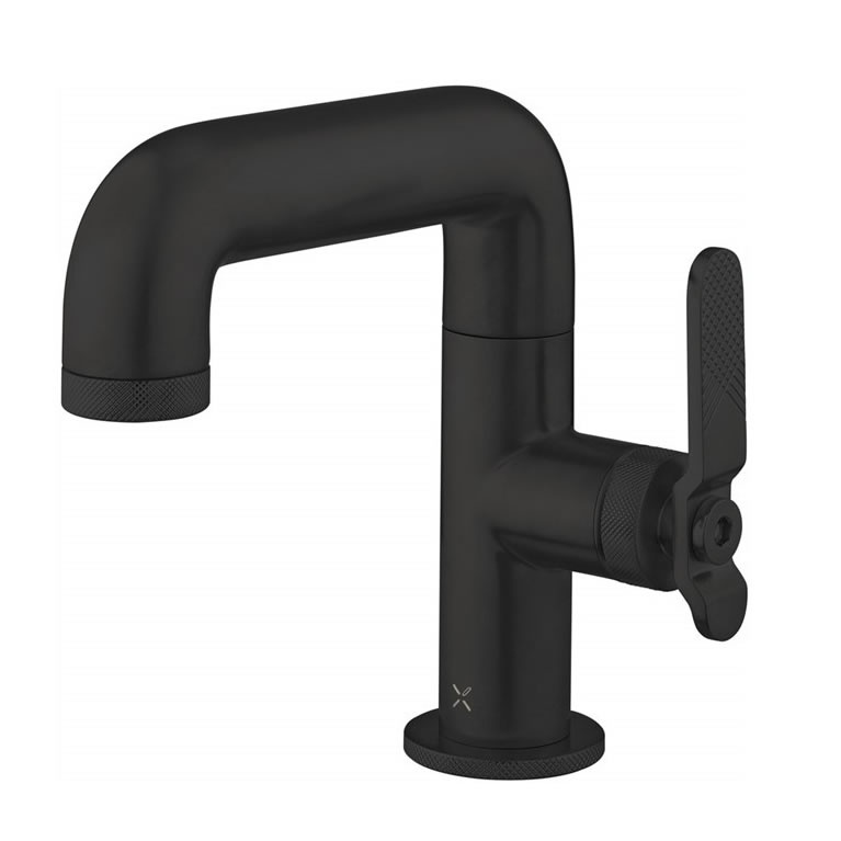 Crosswater UNION Matt Black Basin Mono Mixer Sanctuary Bathrooms